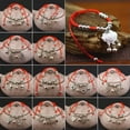 thumbnail image 2 of K-KED Adjustable Vintage Women Lucky Bracelet Rope Woven Alloy Handmade Bangle Jewelry-Cat, 2 of 9