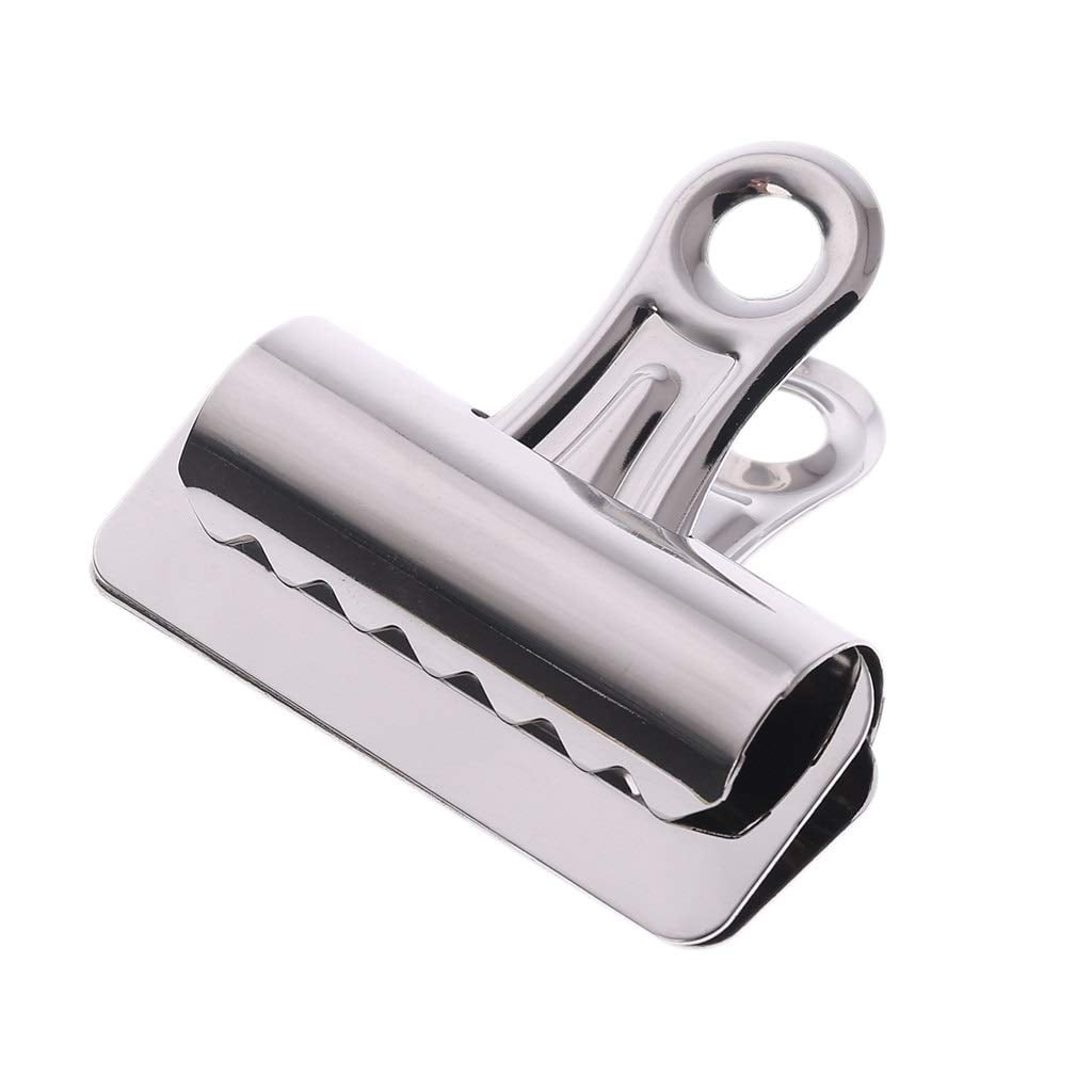 X-ACTO Bulldog Binder Clips, Steel & Nickel-Plated, 12 Count