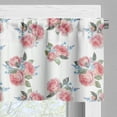 thumbnail image 3 of Ambesonne Vintage Rose Window Valance, Classy Flowers Bouquet, 54" X 18", Pale Pink White, 3 of 5