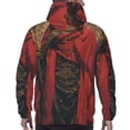 thumbnail image 3 of Bingfone Vintage Rose Scepter Skull Men's Drawstring Hoodie Long Sleeve Pocket Sweatshirts-3X-Large, 3 of 6