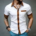 thumbnail image 6 of Qiyinn Men's Short Sleeve Dress Shirts Button Down Formal Business Casual Shirt Regular Summer Work Wedding Party, 6 of 9