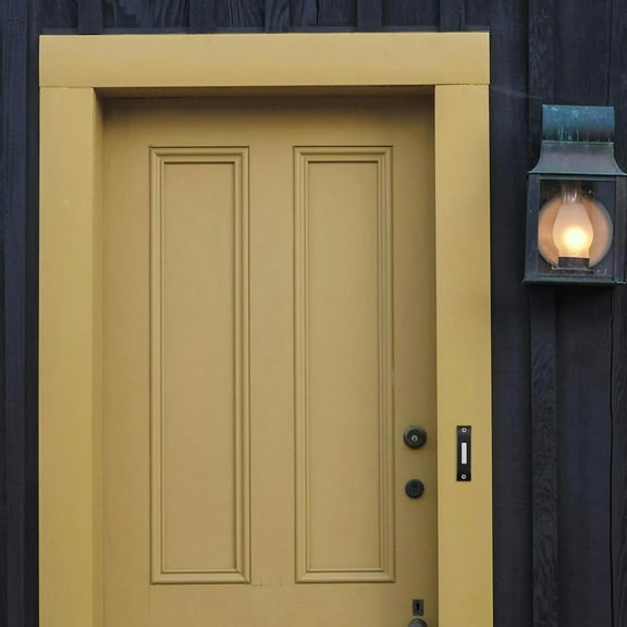 HOMEMAXS Heavy Duty Door Bell Wired Button Wall Mounted Door Bell Push Buttons for Home Universal Garage Switch Black