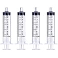 thumbnail image 1 of Jeringa de 10 ml para líquidos, uso oral, laboratorios científicos, medición, dispensación, con tapón - paquete de 4, 1 of 5