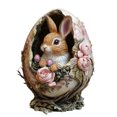 thumbnail image 2 of TUTUnaumb 1PC Easter Bunny Car Pendant Hanging Ornaments, Woodland Easter Ornaments 2D Acrylic Eggshell Rabbit Printed Hanging Decorations, Forest Animals Decorations Jewelry for Easter Party-Yellow, 2 of 6