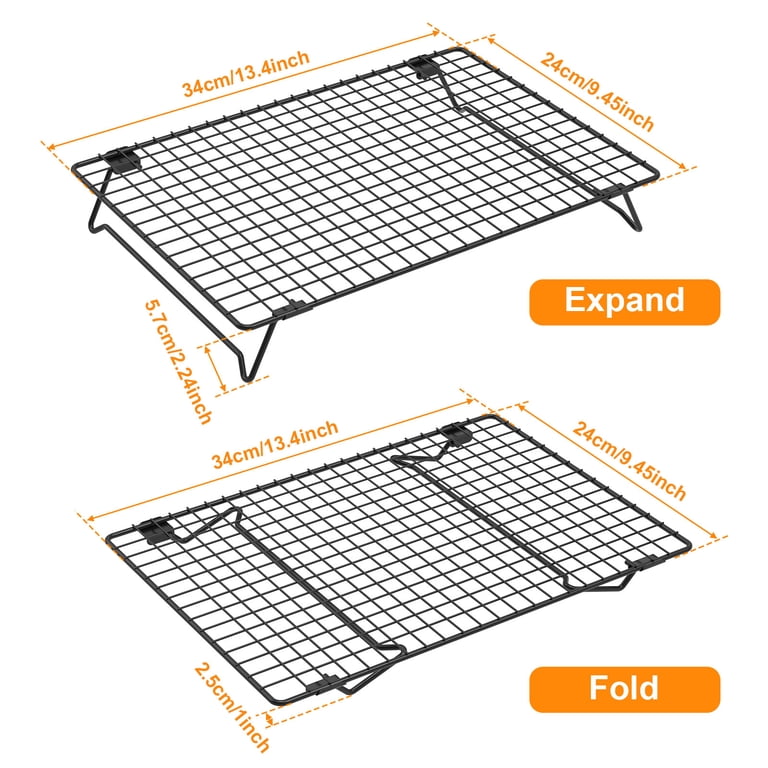FVKRNYZ Stackable Nonstick Cooling Rack, 2-Pack photo 2