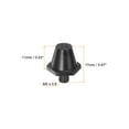 thumbnail image 2 of Track Spikes 11mm Aluminum Lightweight for Soccer Shoes, Black, 2 Pieces, 2 of 5
