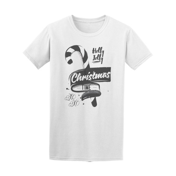 Holly Jolly Christmas Time Tee Men's -Image by Shutterstock