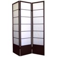 thumbnail image 1 of 70" Tall 3-Panel Screen / Room Divider "Shogun" with Espresso finish, 1 of 2