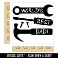 thumbnail image 2 of World's Best Dad Tools Father's Day Square Rubber Stamp Stamping Scrapbooking Crafting - Large 2.75in, 2 of 7