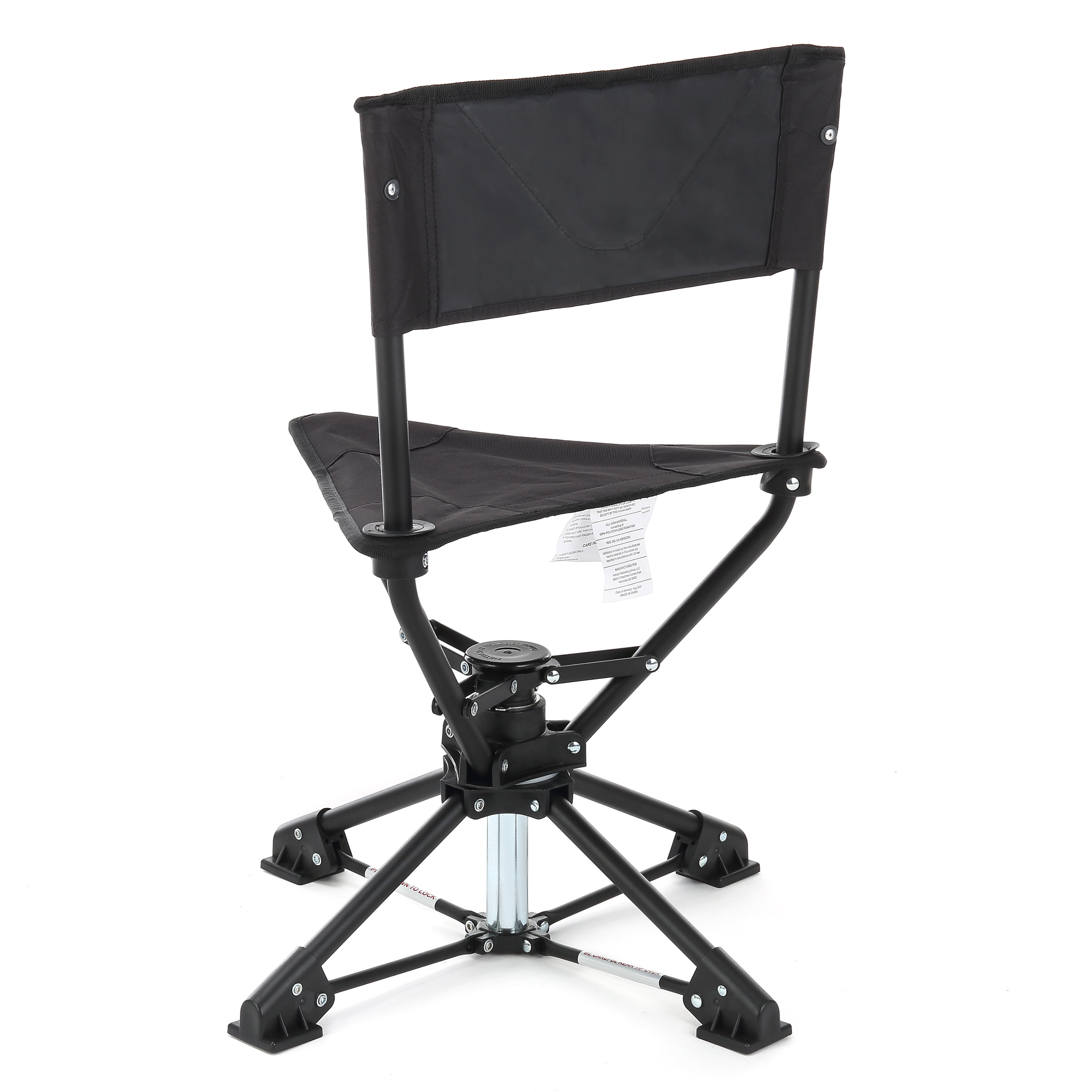 ARROWHEAD OUTDOOR 360° Degree Swivel Hunting Chair Stool Seat, Perfect for  Blinds, No Sink Feet, Supports up to 450lbs, Carrying Case, Steel Frame,  Fishing, High-Grade 600D Canvas, USA-Based Support 