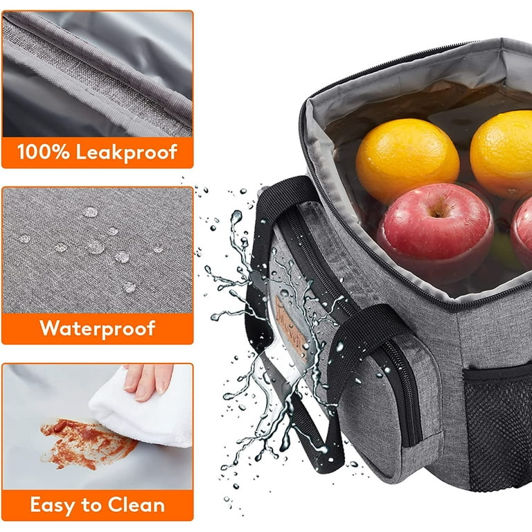 Lifewit Reusable Insulated Lunch Bag for Men, Lunch Box Women, Portable  Cooler Freezable Soft Lunchbox Leakproof with Adjustable Shoulder Strap for