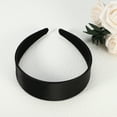 thumbnail image 5 of Unique Bargains Hair Headband Wide Satin Headband for Women Girl Black 1.57" Wide Headband, 5 of 7