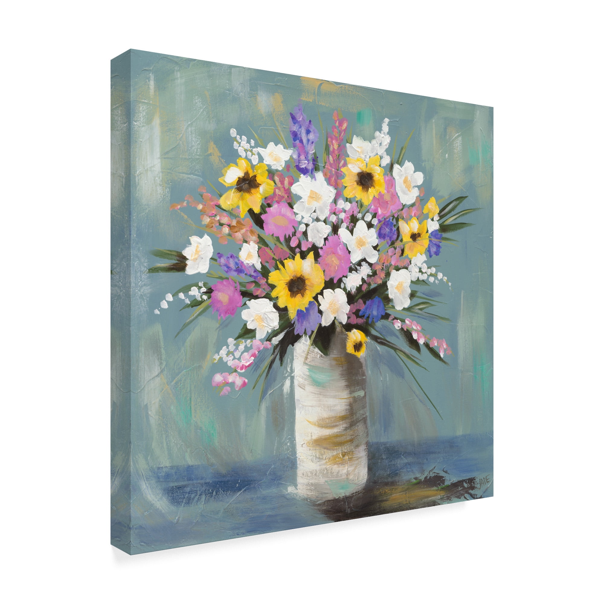 Trademark Fine Art 'Mixed Pastel Bouquet I' Canvas Art by Jade Reynolds