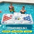 thumbnail image 4 of Livhil 71" x 31" Adult Pong Inflatable Pool Game White, 4 of 10