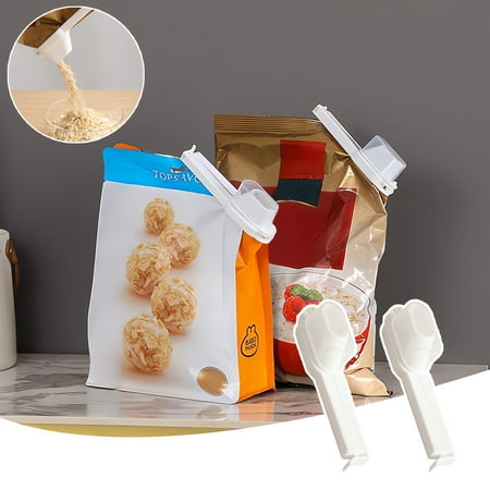 

Yishangzhng Food Sealing Clip Plastic Sealing Discharge Nozzle with Cover Bag Snack Oatmeal Condiment Washing Powder Moistureproof Clip Indoor Cameras for Home Kitchen Storage