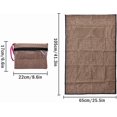 thumbnail image 3 of Hitopin Portable Muslim Prayer Rug, Soft Luxury, Brown, 105cm x 65cm, Islamic Style, Perfect for Travel, Ramadan, Home, Office, Gift, 3 of 6