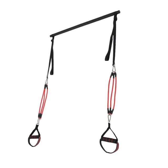 Barre de Pilates d'Exercice, Kit de Barre de Pilates Portable Réglable avec 6 Bandes D\'entraînement Physique pour Gym