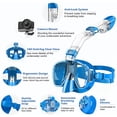 thumbnail image 1 of 2X Snorkel Mask Foldable Diving Mask Set with Dry Top System and Camera Mount, Anti-Fog Snorkeling -Blue, 1 of 6