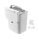 thumbnail image 2 of Cubo de basura para debajo del fregadero, dos métodos de instalación colgante, cubo de basura de cocina portátil para armario, puerta, mostra, baño Poste gris 9L Soledad Cubo de basura de cocina, 2 of 10