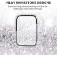 thumbnail image 3 of IBAOLEA Compatible for Apple Watch Case with Screen Protector 38mm for Series 3 2 1, Bling Cover Crystal Diamonds Rhinestone Bumper Protective Frame for iWatch Girl Women (38mm Clear) Clear 38 mm, 3 of 7