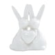 thumbnail image 4 of Escultura de cerámica de animal, figura de conejo, pareja de conejos, estatua, decoración de Pascua Blanco, 4 of 9