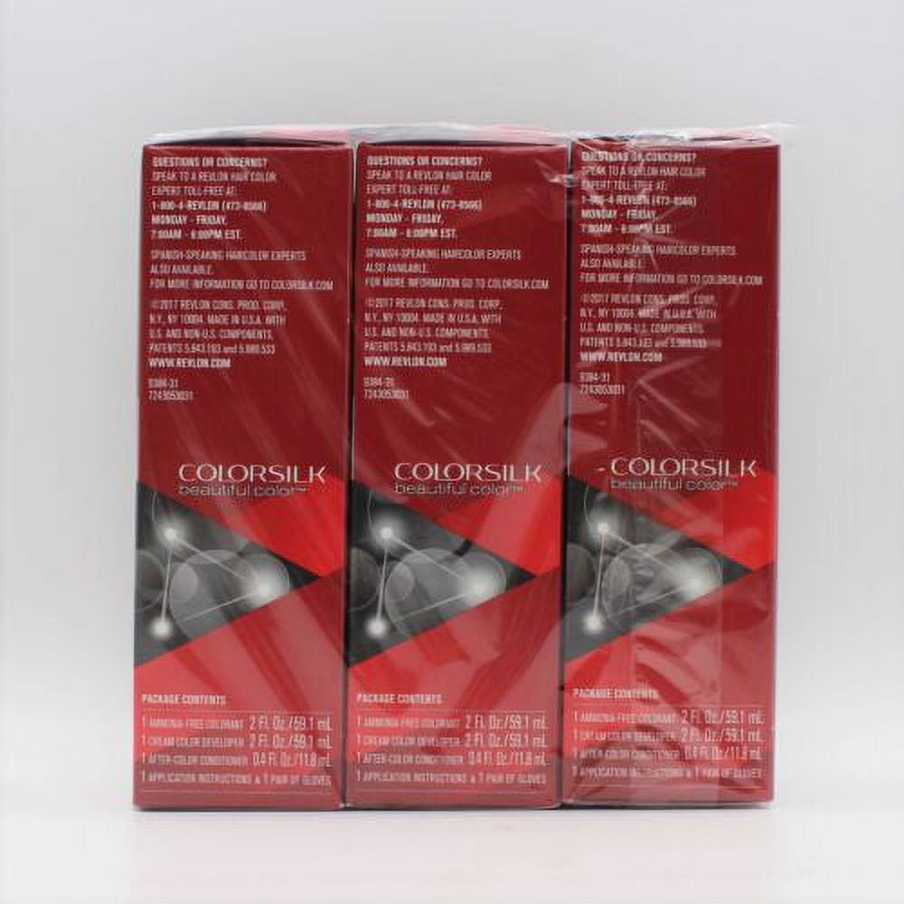 Revlon ColorSilk Hair Color, [31] Dark Auburn 1 ea (Pack of 3)