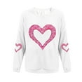 thumbnail image 4 of Vetsdori Pullover Sweatshirts for Women Valentine Winter Shirts Crew Neck Valentine's Days Womens Sweatshirts, 4 of 4