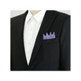 thumbnail image 4 of INSPIRE CHIC Men's Pocket Squares PreFolded Triangles On Card Suit Handkerchief Light Purple One Size, 4 of 4