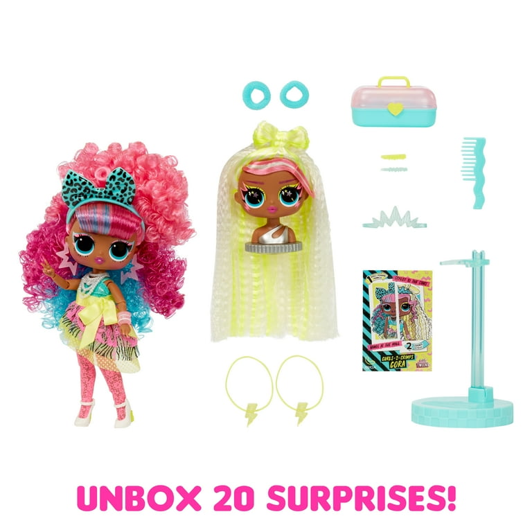 LOL Surprise Tweens Fashion Doll Cora, Hair Changing, 20+