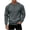 Dark Gray, variant on Mens Soft Fleece Henley Sweatshirt Long Sleeve Button Placket Warm Casual Pullover Tops with Kangaroo Pocket Navy L