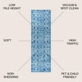 thumbnail image 4 of JONATHAN Y MOROCCAN HYPE 2 x 8 Runner Rug, Boho Vintage Tribal - Blue/Gray, MOH100A-28, 4 of 4