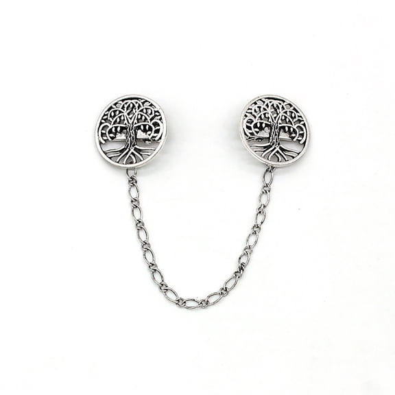Alloy Sweater Chain Clip Fashionable Cardigan Brooch Pin Clothing Fastener Elegant Outfit Accessory for Fashion Lovers