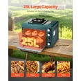 thumbnail image 6 of VEVOR Outdoor Oven, 2-in-1 Portable Gas Camping Stove Oven Combo, Adjustable Fire, 60-Minute Timer, Windproof, with Grill Shelf and Roasting Tray, for Camping Gear Backyard Picnic Outdoor Cooking, 6 of 9