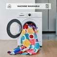 thumbnail image 5 of Machine Washable Polka Dot Colorful Nursey / Kids Area Rug - Multicolor - 6x9, 5 of 5