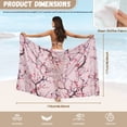thumbnail image 7 of Yuyamidu Cherry Blossoms Sarong Wraps for Women Chiffon Beach Long Bikini Wrap Fashionable Cover Ups for Swimwear Women Comfortable Bikini Wrap Skirt, 7 of 7