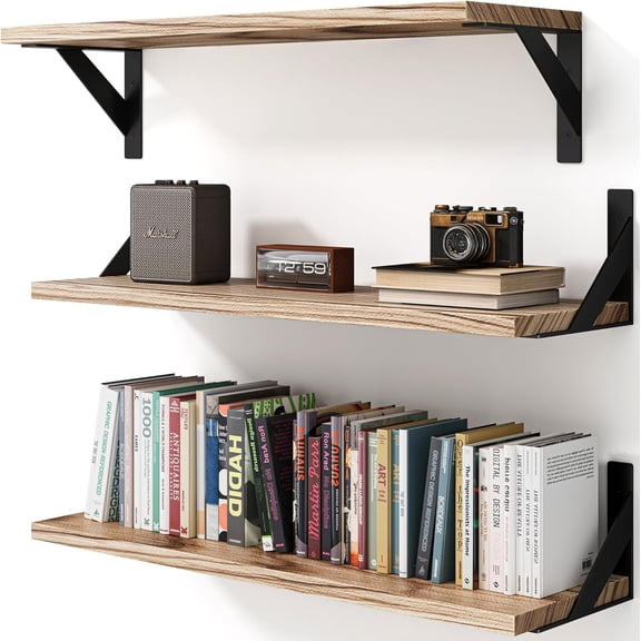 Long Wall Shelves Floating Book Shelves Hanging Book Shelves for Wall Long Large Deep Floating Shelves for Kitchen Bedroom