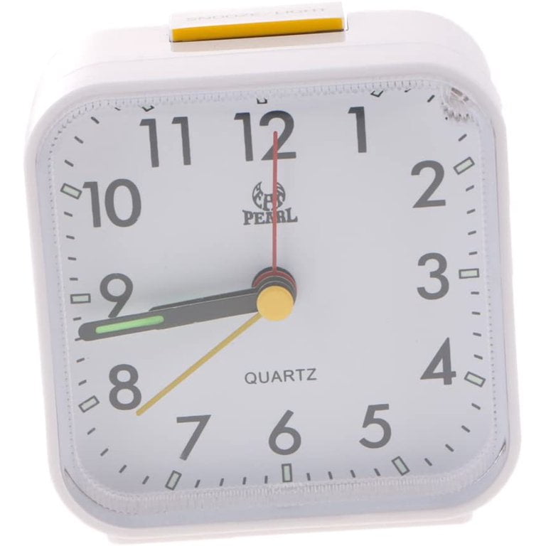 Small Travel Alarm Clock Analog Quartz Alarm Clock for Bedside