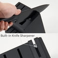 thumbnail image 3 of ZJQYDS Knife Set, Dishwasher Safe Kitchen Knife Set with Block, 15 Pcs Black Kitchen Knife Sets with Block Self Sharpening, 6 Steak Knives, Black, 3 of 7