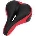 thumbnail image 1 of Bicycle Seat Thickened Wide Bum Shock Absorb Bike Saddle with High Reflective Stripe, 1 of 7