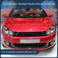 thumbnail image 2 of Cubierta de boquilla de lavaparabrisas del faro delantero derecho Unique Bargains No.5GG955110 Cubierta de recorte del parachoques para VW Golf MK7 VII 2013-2016 Plástico blanco 1 Pcs, 2 of 7