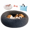 thumbnail image 1 of Combo Cama Ortopédica para Perro Grande  Memory Foam Antiestrés con Felpa Suave, Base Antideslizante + Bolsa de Regalo  Ideal para Mascotas con Dolor Articular (Gris), 1 of 9