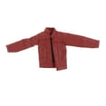 thumbnail image 5 of Kokiya 1/12 Female Faux Leather Coat Cosplay Fashion Mini Leather Coat Suit for red, 5 of 9