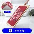 thumbnail image 6 of Proud Mom of Two Awesome Girls Floral 3pcs Bathroom Rug Set - Non-Slip Red Flannel Bath Mat, 6 of 6