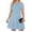 *Light Blue, variant on ClodeEU Women's Sequin Lace Short Sleeve A Line T-Shirt Dress ,Casual Swing Dress Black,Womens Plus L