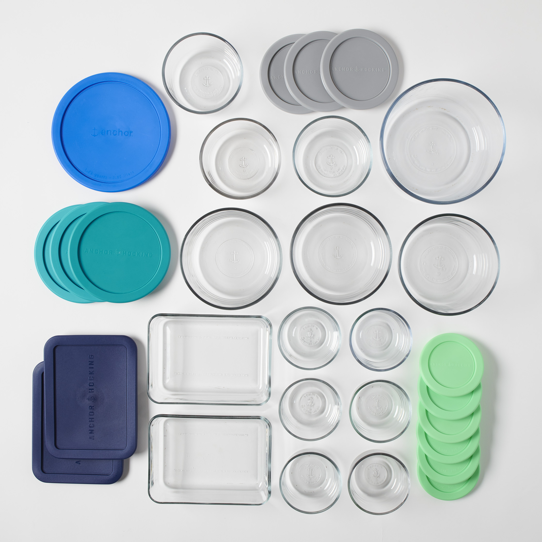 Anchor Hocking Glass Food Storage Containers with Lids, 30 Piece Set - image 2 of 5