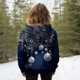 thumbnail image 4 of Women Lined Plush Sweat Jacket With Hood Autumn Winter Warm Hooded Jacket Loose Coat Pockets Large Sizes Hoodie Sweatshirt, 4 of 7