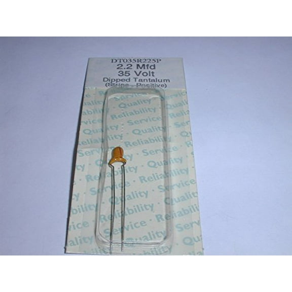 DT035R225 2.2uf 35V 20% Radial Lead Dipped Tantalum Capacitor (1 piece) - DT035R225