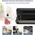 thumbnail image 4 of Automatic Vacuum Sealer Machine for Food Storage, 65KPa Strong Suction with 5 Modes, Includes Bags for Freshness Preservation, Compact Design for Home Kitchen Use, 4 of 7