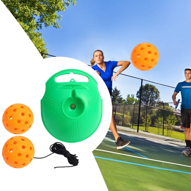 Entrenador de Pickleball Pickleball Trainer Match Buddy Tennis Trainer (base verde 2 pelota naranja)
