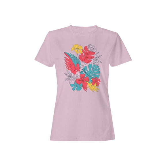 Tropical Floral Wall Art Women's T-shirt